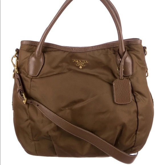 PRADA Tessuto & Vitello Daino Tote - Picture 1 of 6